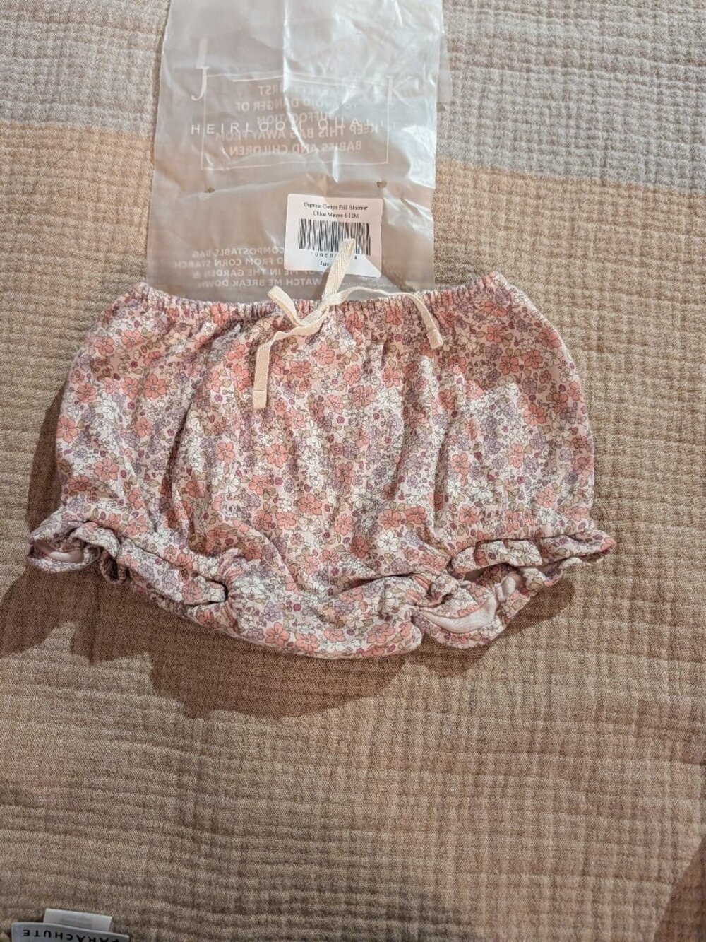 NWT Jamie Kay Bloomers, Organic Cotton, Chloe Mauve, 6-12M